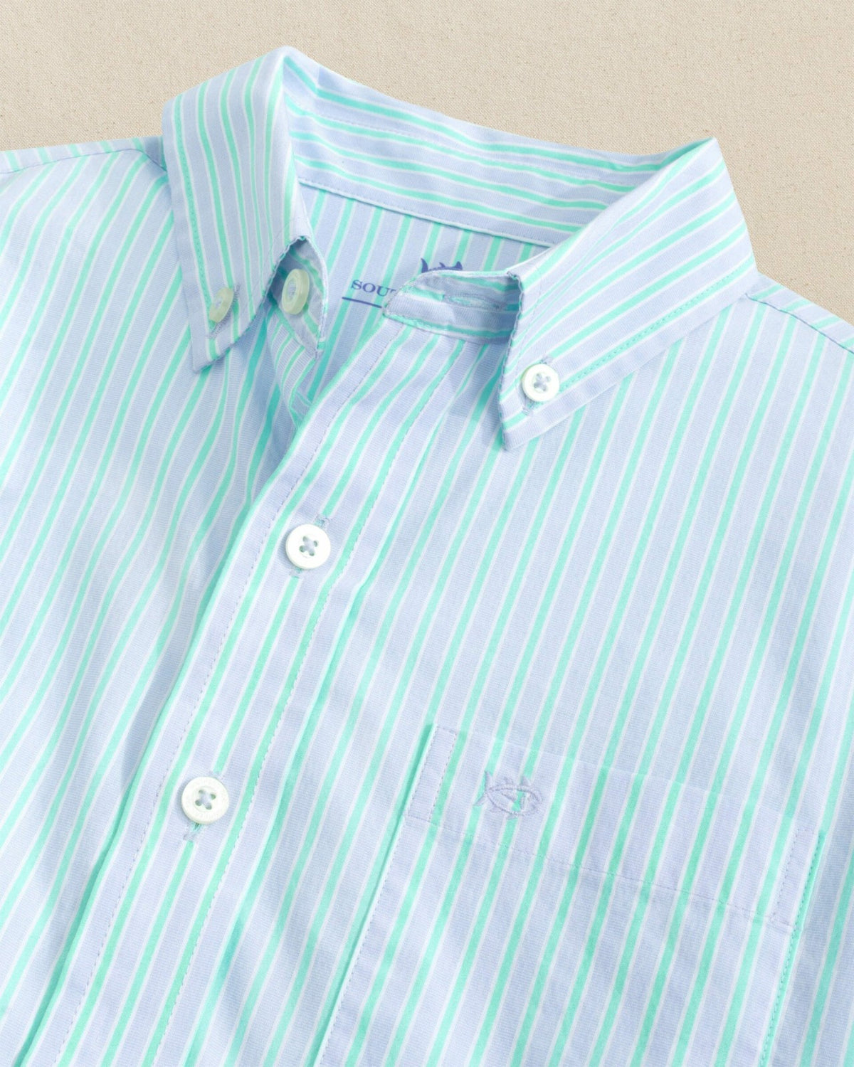 Boys Amelia Island Stripe Charleston Sport Shirt | Southern Tide Discount