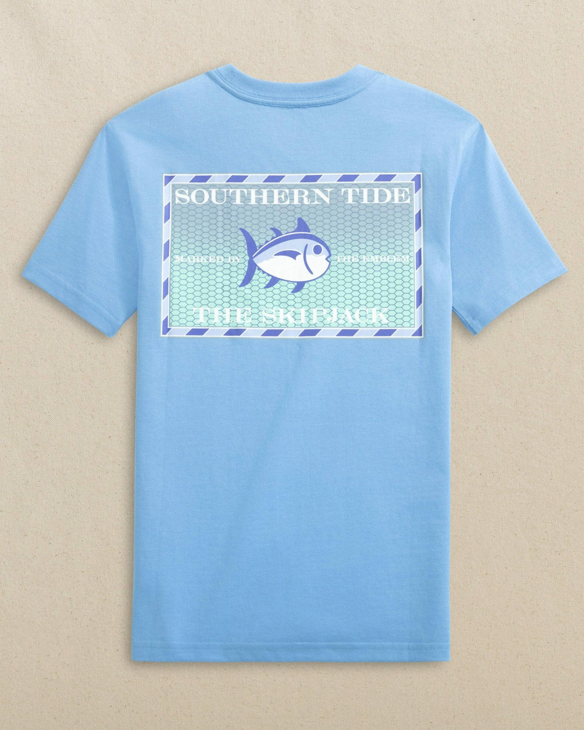 Kids Skipjack Grey Marlin Short Sleeve T-Shirt | Southern Tide Everyday