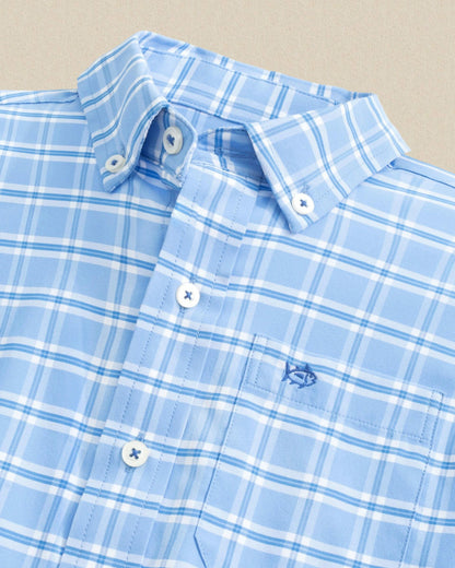 Boys South Beach Plaid Coastal Breeze® Sport Shirt | Southern Tide Exclusive