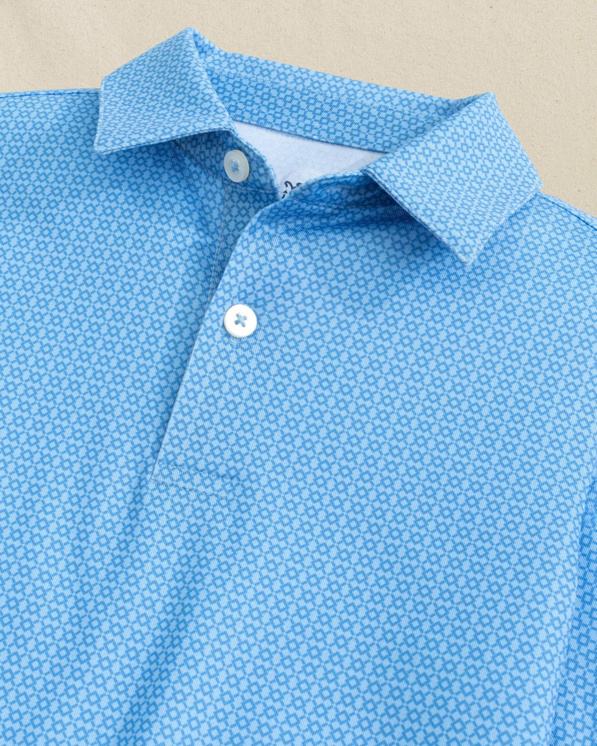 Boys Driver Seaside Geo Printed Performance Polo | Southern Tide Customer Favorite