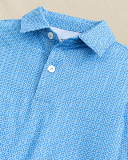 Boys Driver Seaside Geo Printed Performance Polo | Southern Tide Customer Favorite
