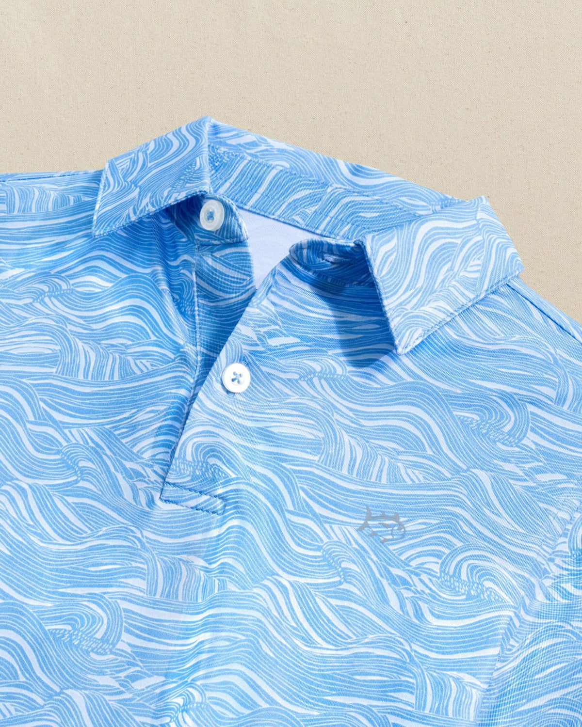 Boys Driver Rolling Waves Printed Performance Polo | Southern Tide Trusted