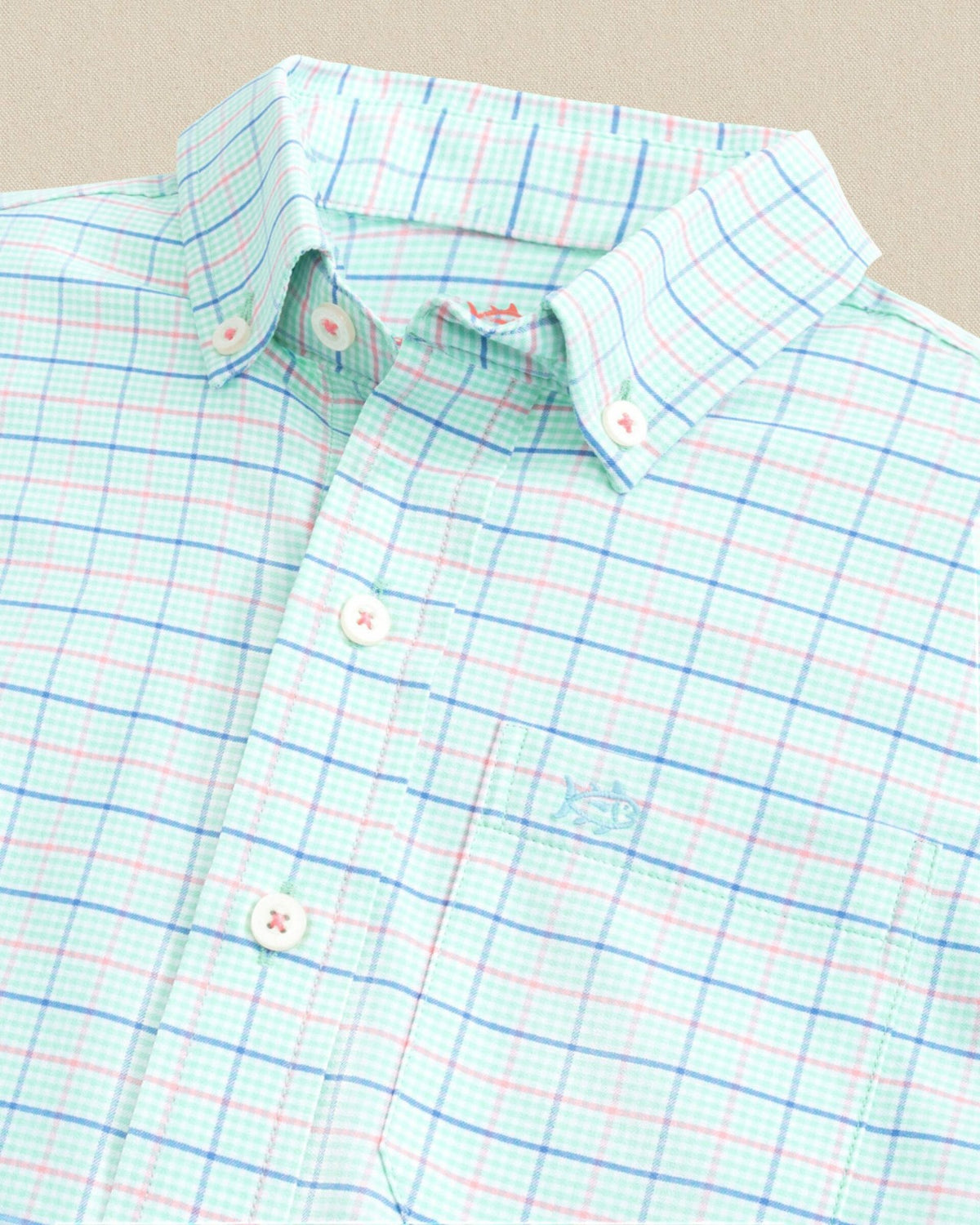 Boys Edisto Island Plaid Coastal Breeze® Sport Shirt | Southern Tide Classic