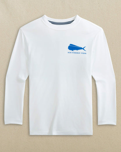 Kids Skipjack Mahi Long Sleeve Performance T-Shirt | Southern Tide Exclusive