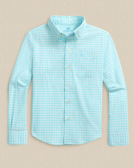 Boys Precheck Plaid Coastal Breeze® Sport Shirt | Southern Tide Top Pick