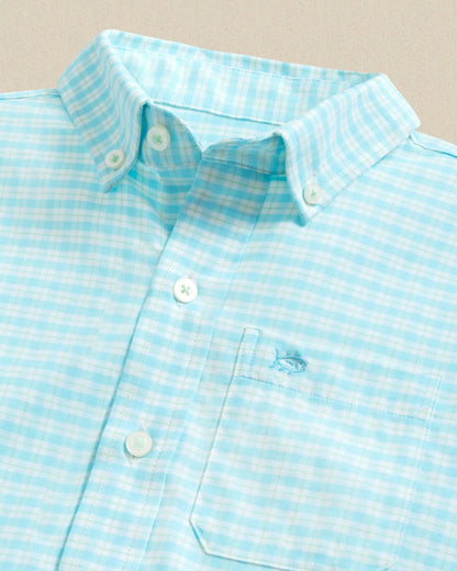 Boys Precheck Plaid Coastal Breeze® Sport Shirt | Southern Tide Top Pick