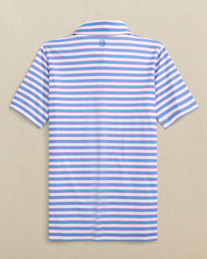 Boys Driver Waterway Stripe Performance Polo | Southern Tide Deals
