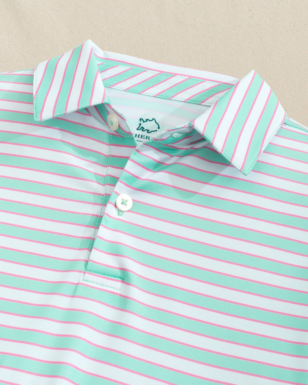 Boys Driver Waterway Stripe Performance Polo | Southern Tide Deals