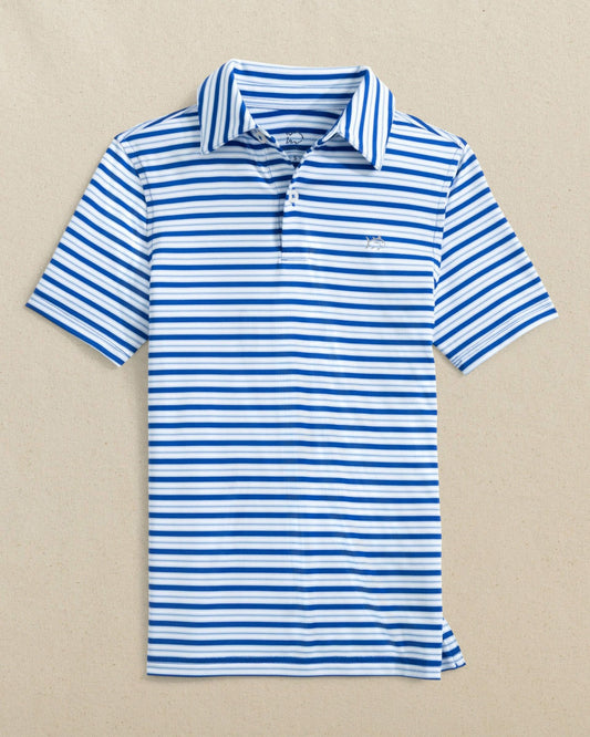 Boys Driver Ocean Hill Stripe Performance Polo | Southern Tide New