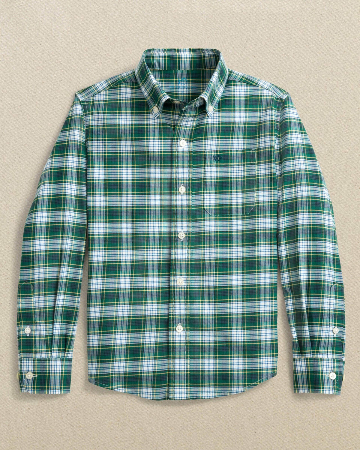 Boys Gordon Tartan Skipjack Sport Shirt | Southern Tide Exclusive