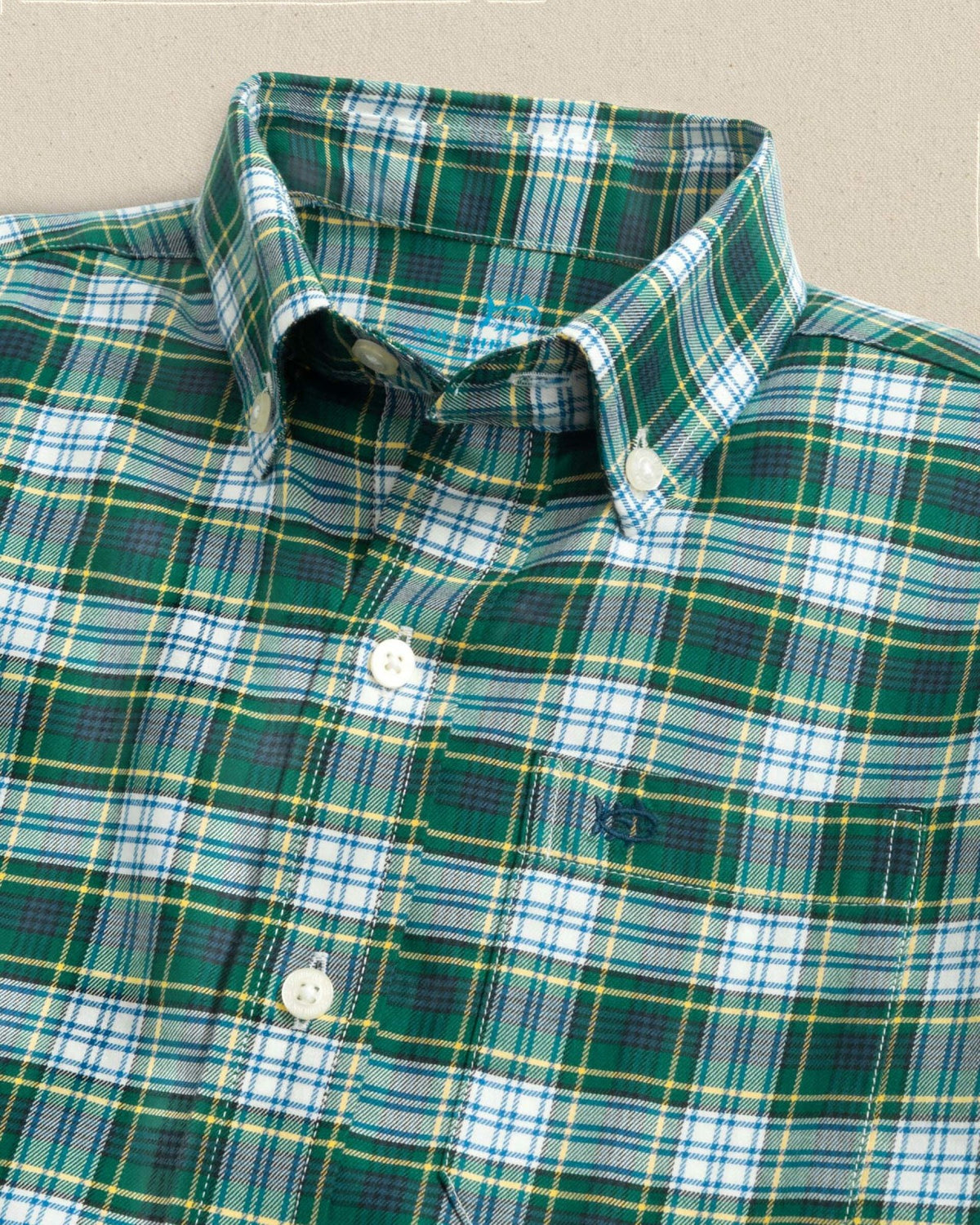 Boys Gordon Tartan Skipjack Sport Shirt | Southern Tide Exclusive