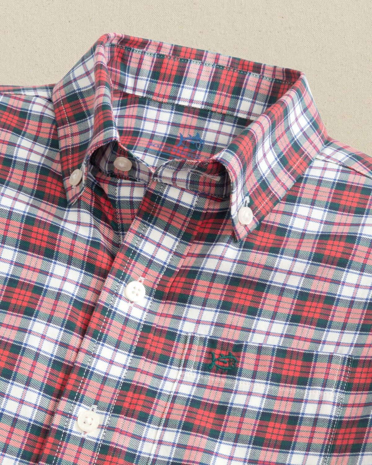 Boys MacDuff Tartan Skipjack Sport Shirt | Southern Tide Classic