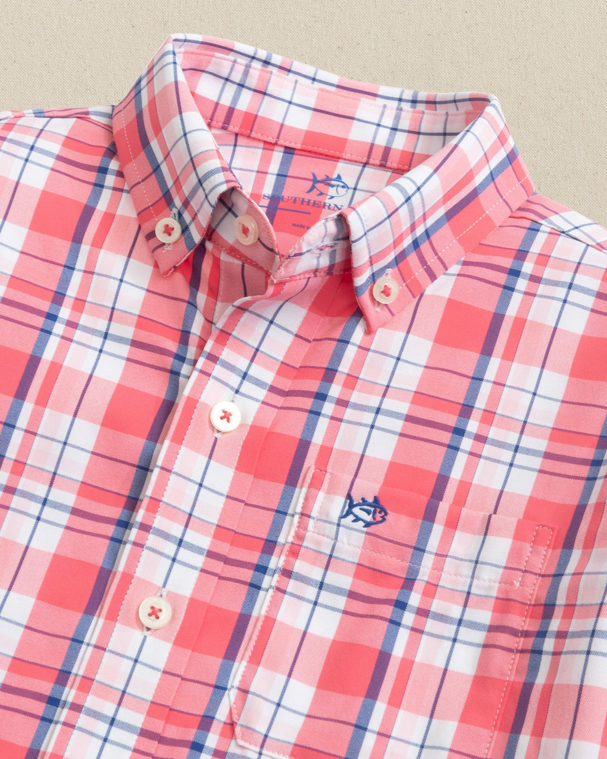 Boys Breakwater Plaid Long Sleeve Sport Shirt | Southern Tide Trusted