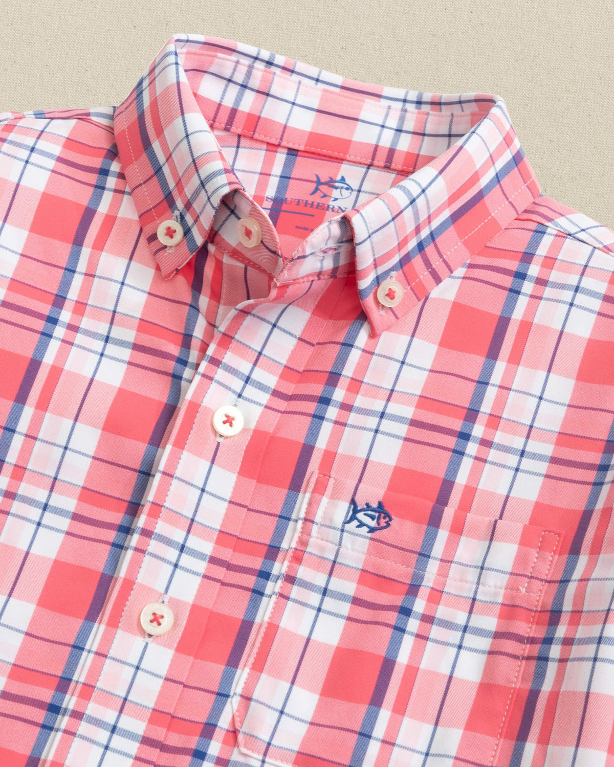 Boys Breakwater Plaid Long Sleeve Sport Shirt | Southern Tide Trusted