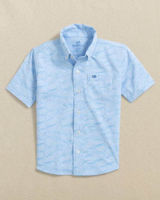 Boys Intercoastal Game Fish Short Sleeve Sport Shirt | Southern Tide Latest