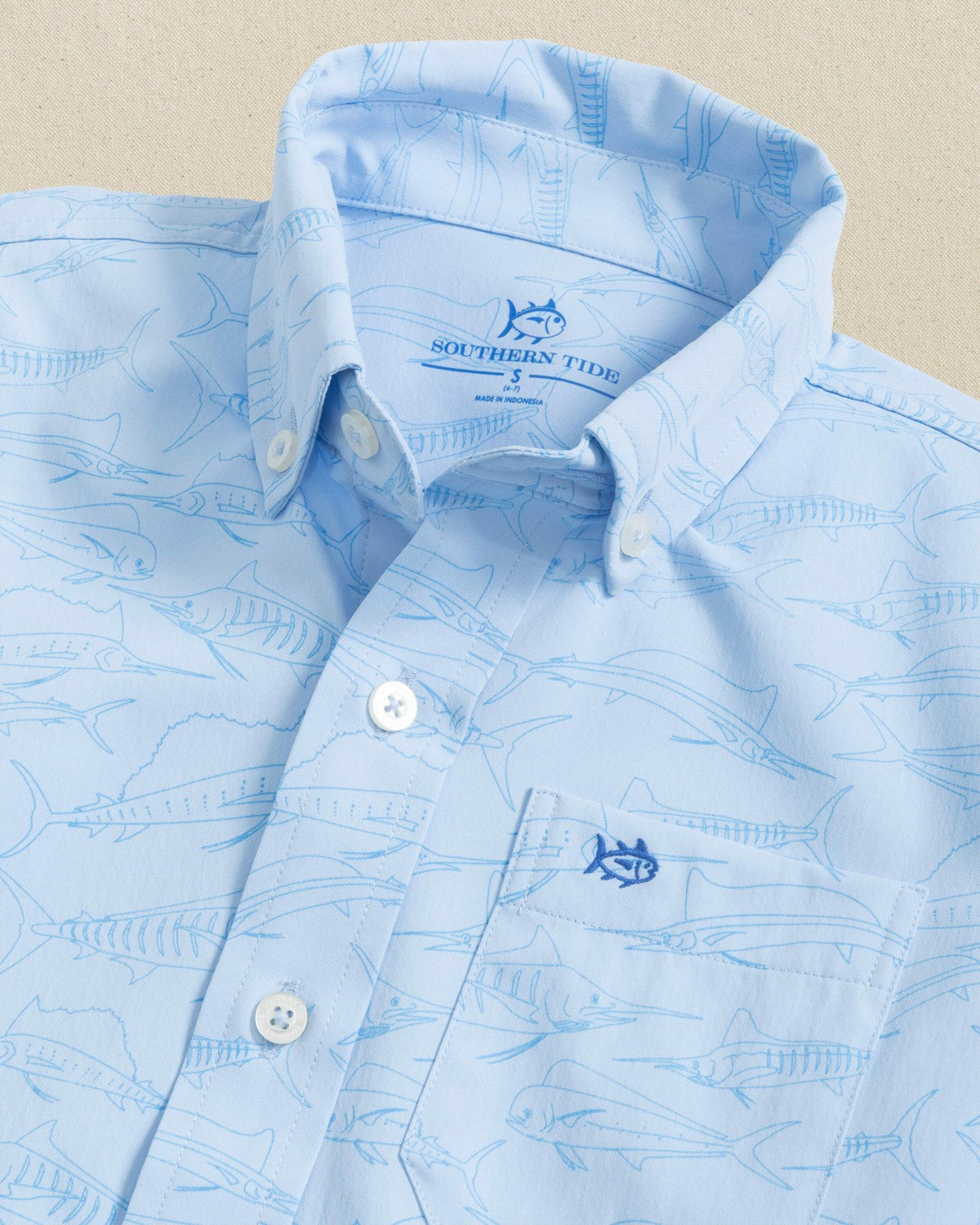Boys Intercoastal Game Fish Short Sleeve Sport Shirt | Southern Tide Latest