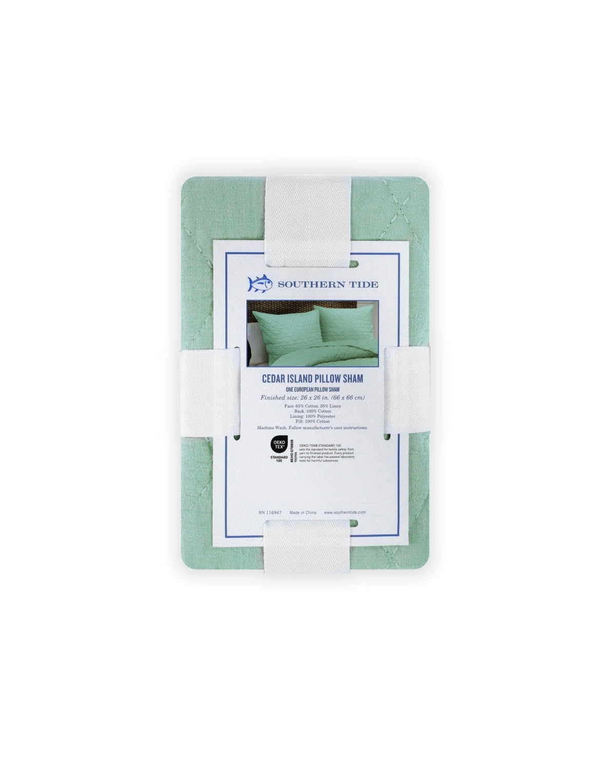 Cedar Island Euro Sham | Southern Tide Discount