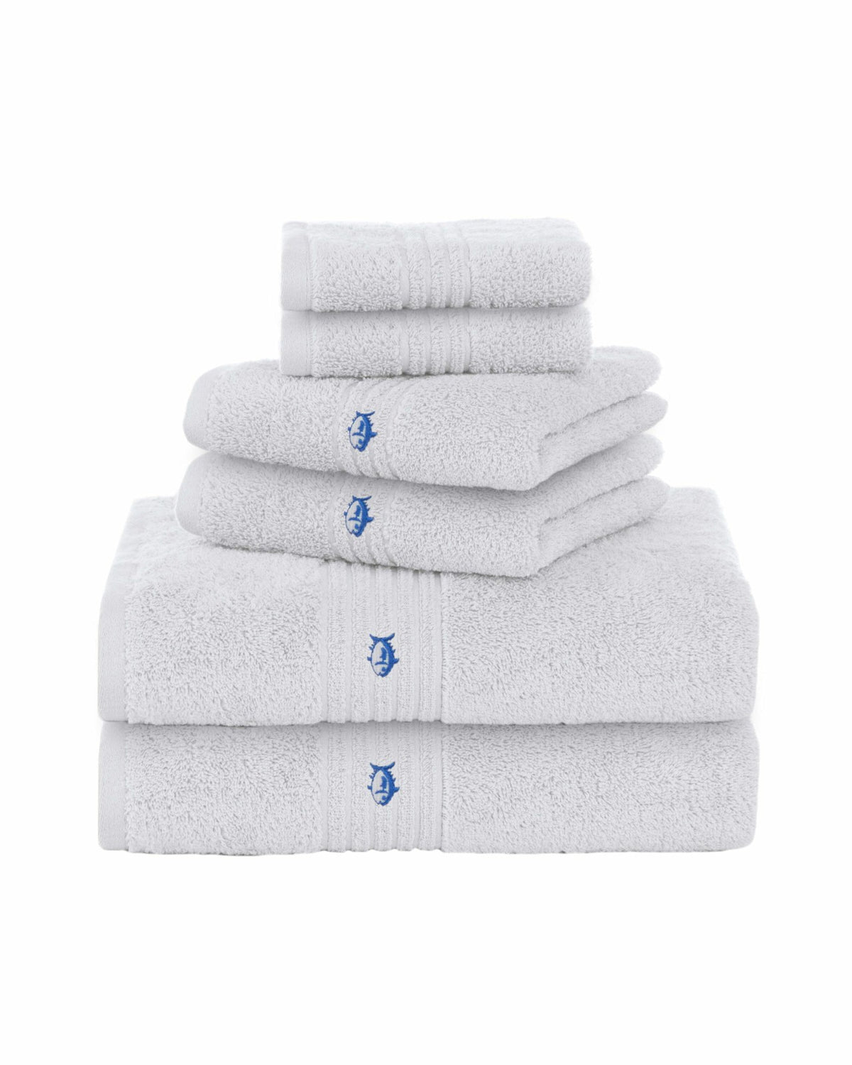 Performance 5.0 Bath Towel 6-Piece Set - Optical White | Southern Tide Great Value