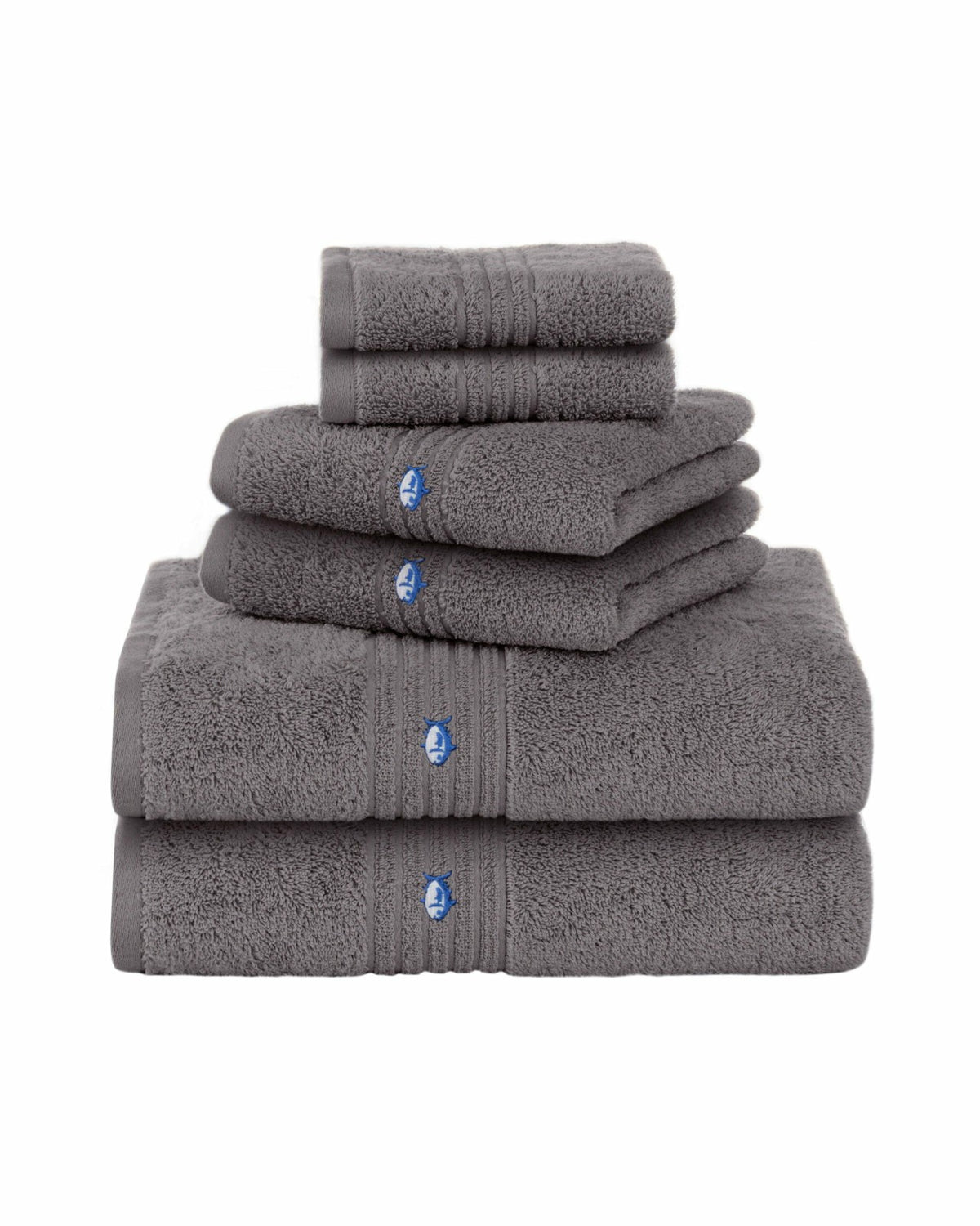 Performance 5.0 Bath Towel 6-Piece Set - Nautical Grey | Southern Tide Trusted