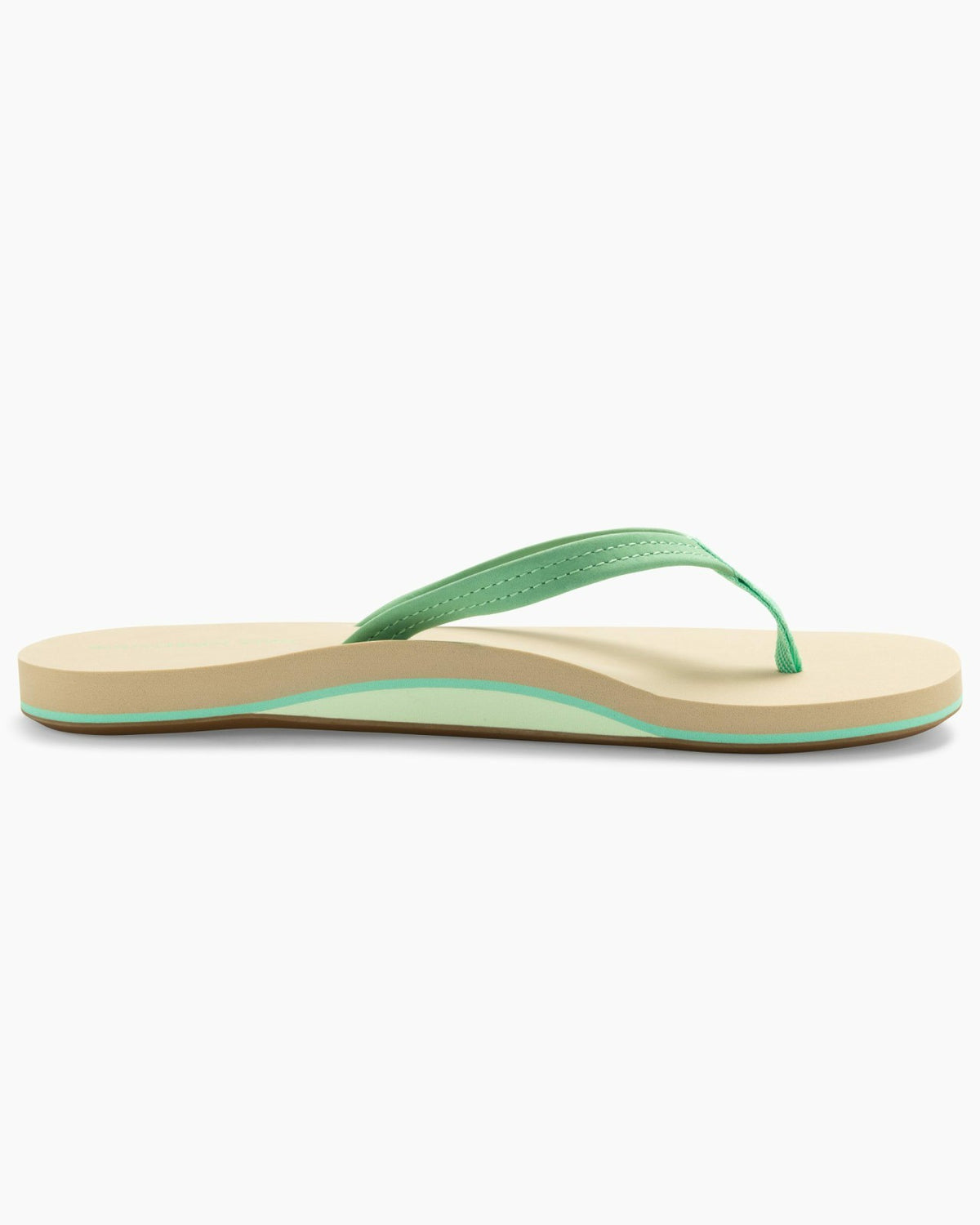 Green Leather Flipflops | Southern Tide Classic