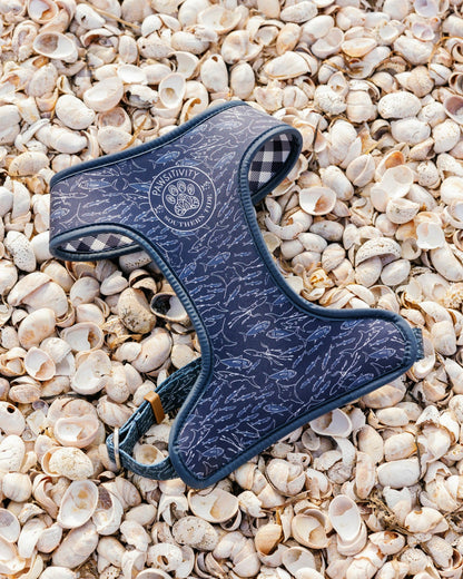 ST x Pawsitivity Schooling Fish Dog Harness | Southern Tide Top Pick
