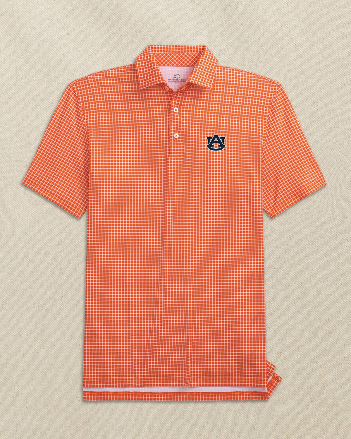 Auburn Tigers Driver Dunes Edge Plaid Polo | Southern Tide Special Offer