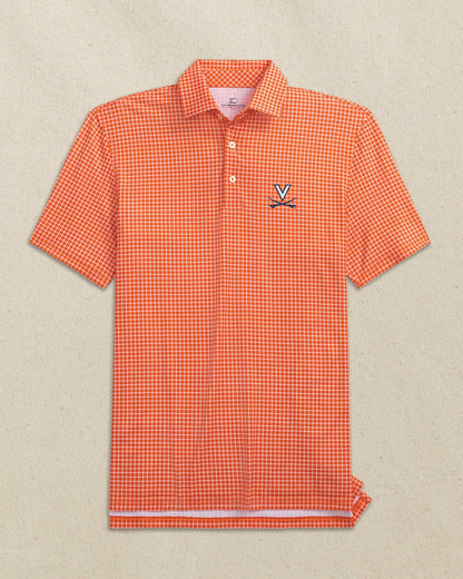 UVA Cavaliers Driver Dunes Edge Plaid Polo | Southern Tide Essential