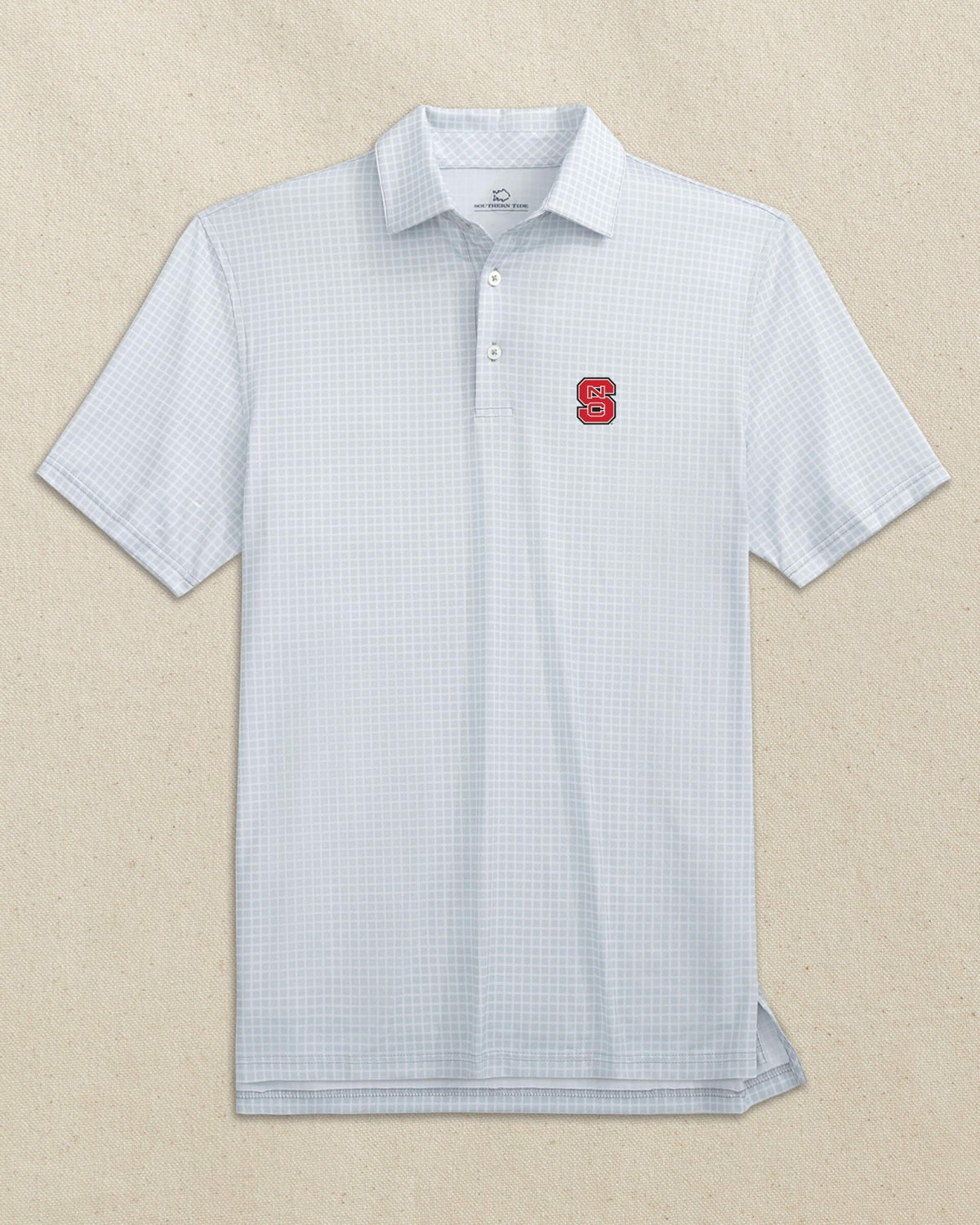 NC State Wolfpack Driver Dunes Edge Plaid Polo | Southern Tide Latest