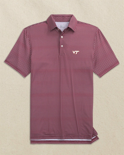 Virginia Tech Hokies Dunes Edge Plaid Polo | Southern Tide Top Pick