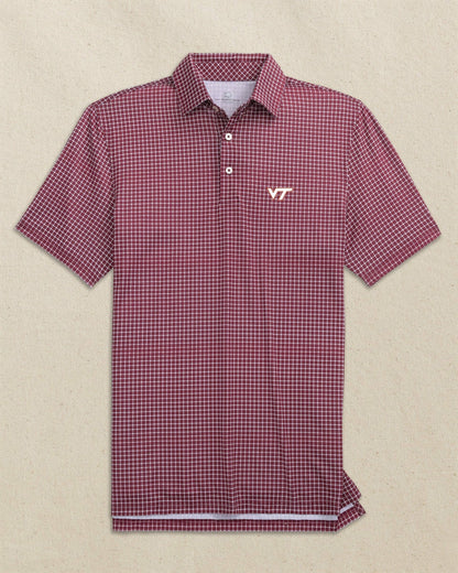 Virginia Tech Hokies Dunes Edge Plaid Polo | Southern Tide Top Pick
