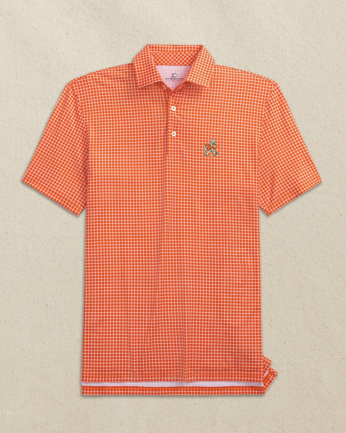 Miami Sebastian the Ibis Dunes Edge Plaid Polo | Southern Tide Classic
