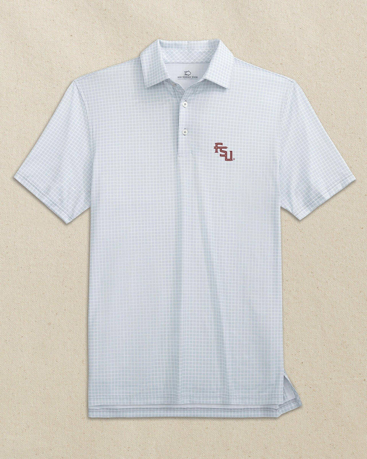 FSU Seminoles Stacked Dunes Edge Plaid Polo | Southern Tide Premium