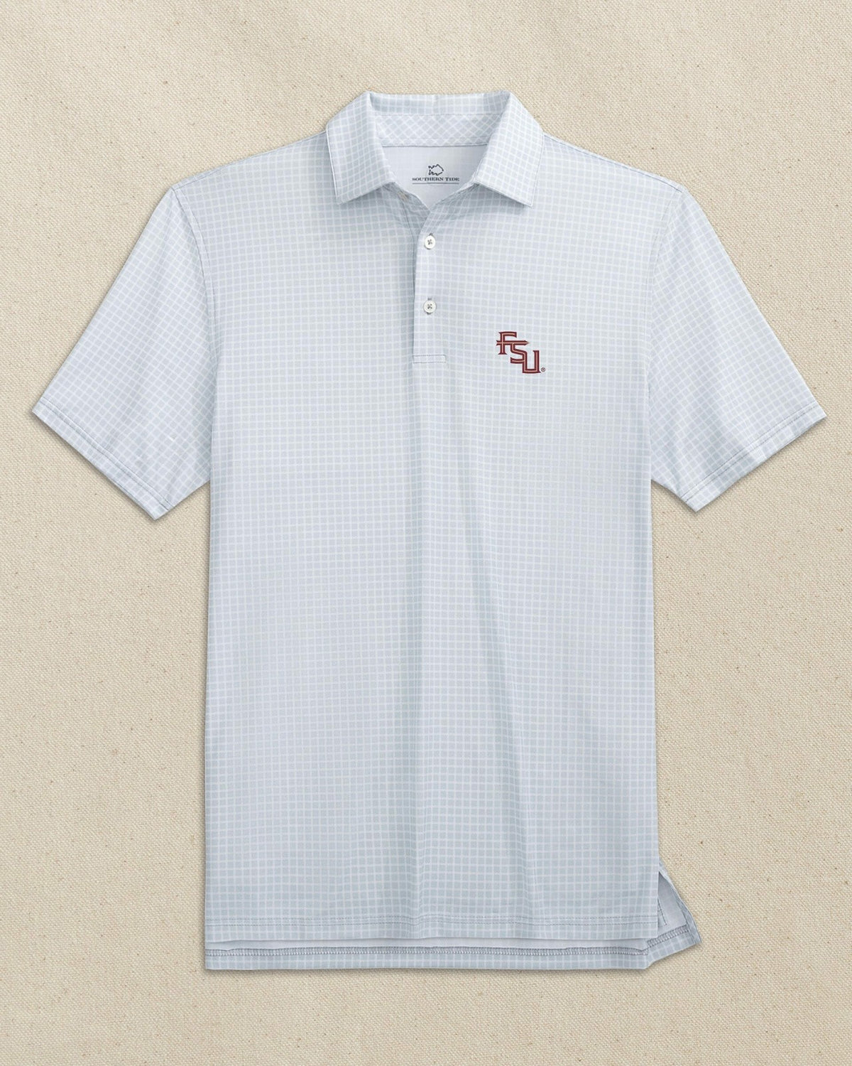 FSU Seminoles Stacked Dunes Edge Plaid Polo | Southern Tide Premium