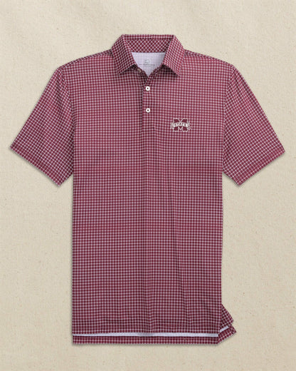 Mississippi State Bulldogs Dunes Edge Plaid Polo | Southern Tide Discount
