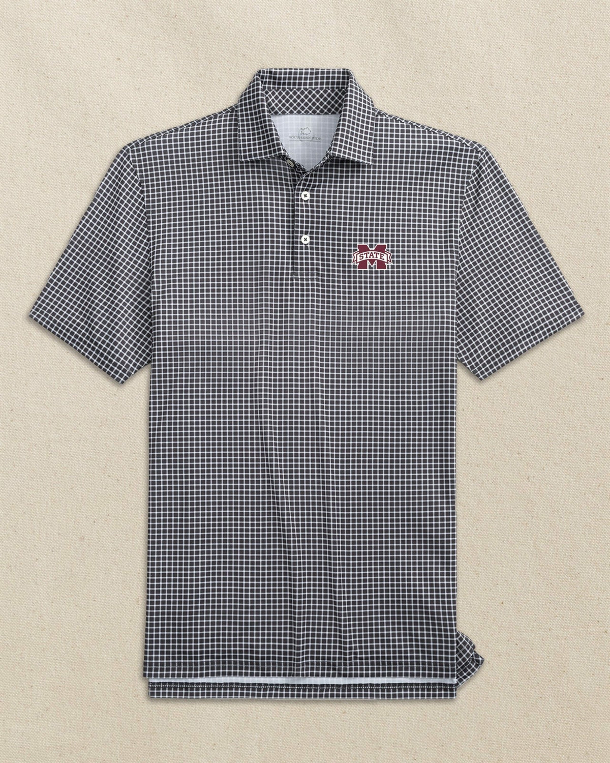 Mississippi State Bulldogs Dunes Edge Plaid Polo | Southern Tide Discount