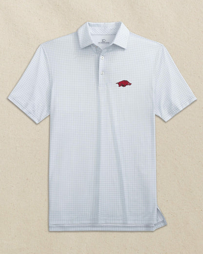 Arkansas Razorbacks Driver Dunes Edge Plaid Polo | Southern Tide Everyday