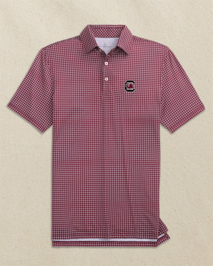 USC Gamecocks Driver Dunes Edge Plaid Polo | Southern Tide Smart Buy