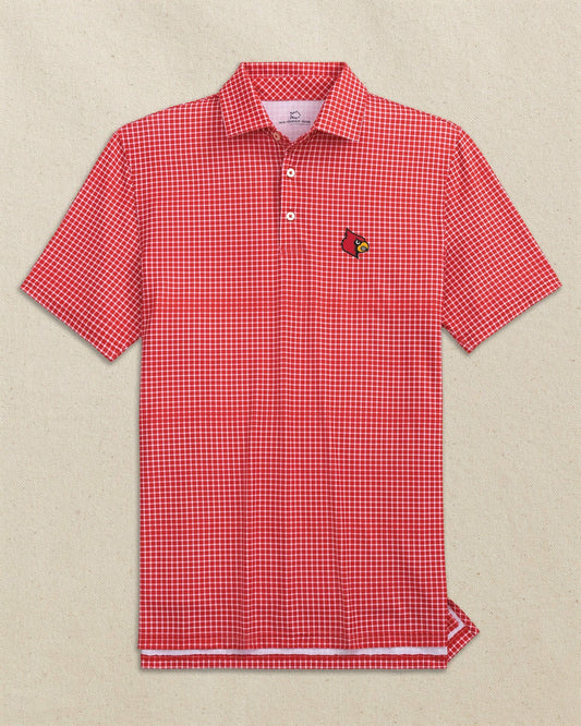 Louisville Cardinals Dunes Edge Plaid Polo | Southern Tide Popular