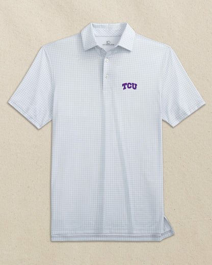 TCU Horned Frogs Driver Dunes Edge Plaid Polo | Southern Tide Discount