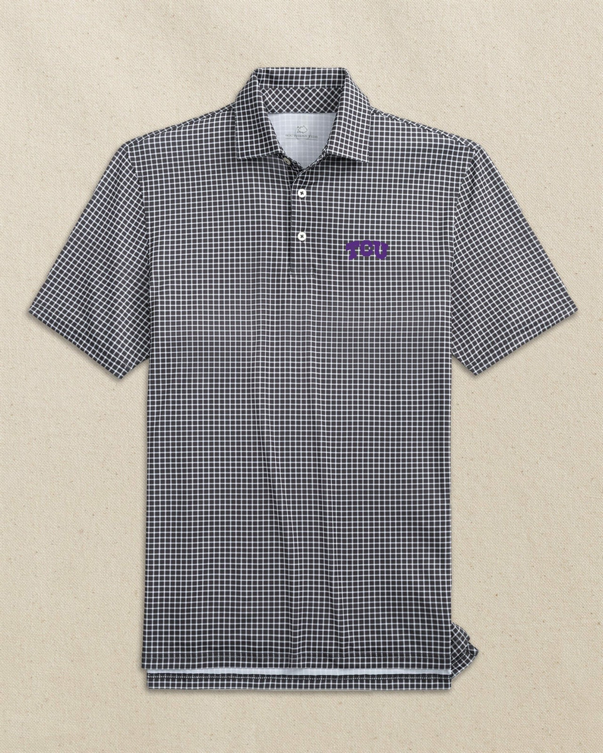 TCU Horned Frogs Driver Dunes Edge Plaid Polo | Southern Tide Discount