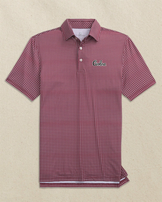 Carolina Gamecocks Driver Dunes Edge Plaid Polo | Southern Tide Smart Buy