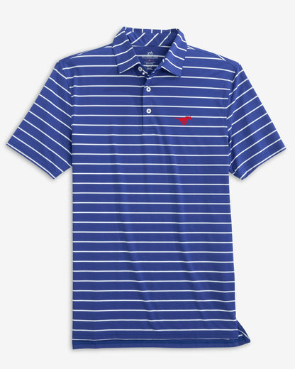 SMU Mustangs brrr°®-eeze Stripe Polo | Southern Tide Trusted