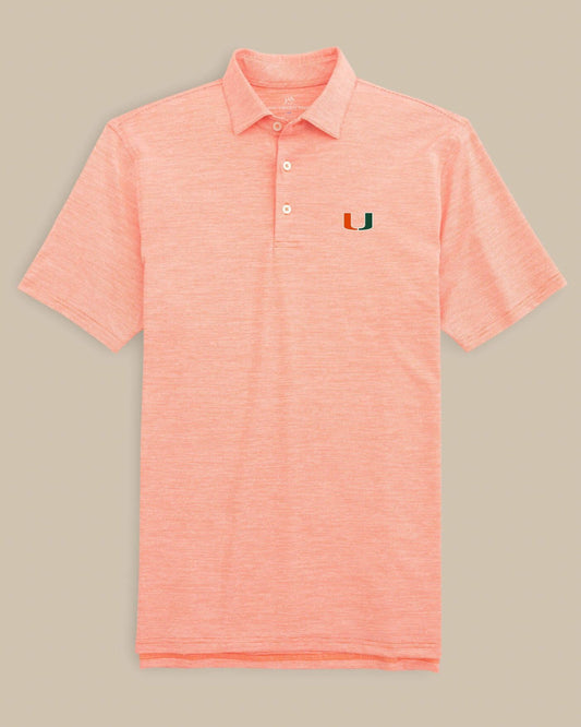 Miami Hurricanes Driver Spacedye Polo Shirt | Southern Tide Deals