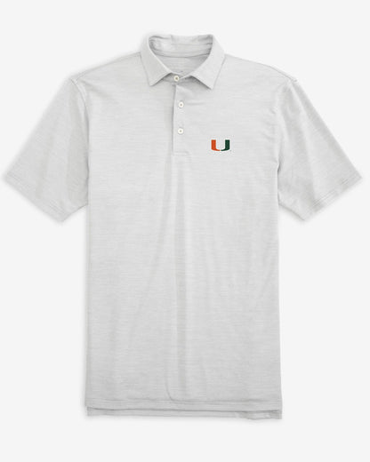 Miami Hurricanes Driver Spacedye Polo Shirt | Southern Tide Deals