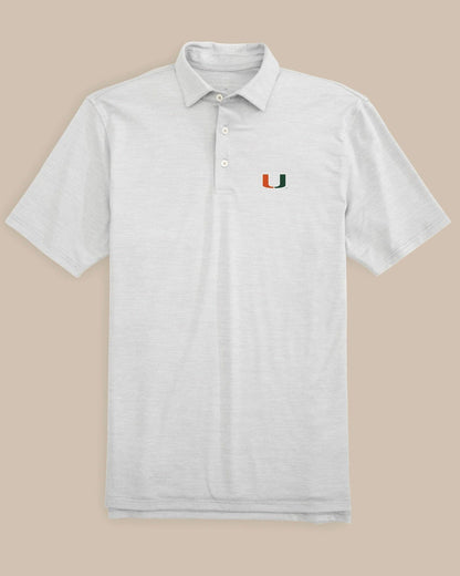 Miami Hurricanes Driver Spacedye Polo Shirt | Southern Tide Deals