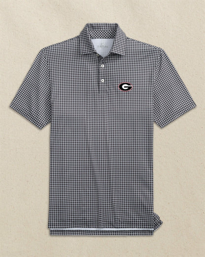 Georgia Bulldogs Oval G Dunes Edge Plaid Polo | Southern Tide Trending