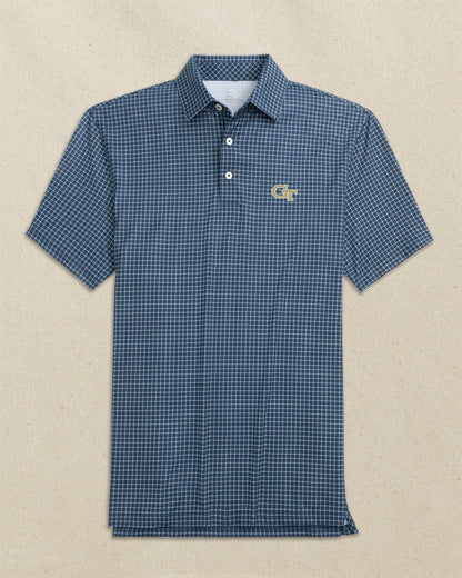 Georgia Tech Driver Dunes Edge Plaid Polo | Southern Tide Value