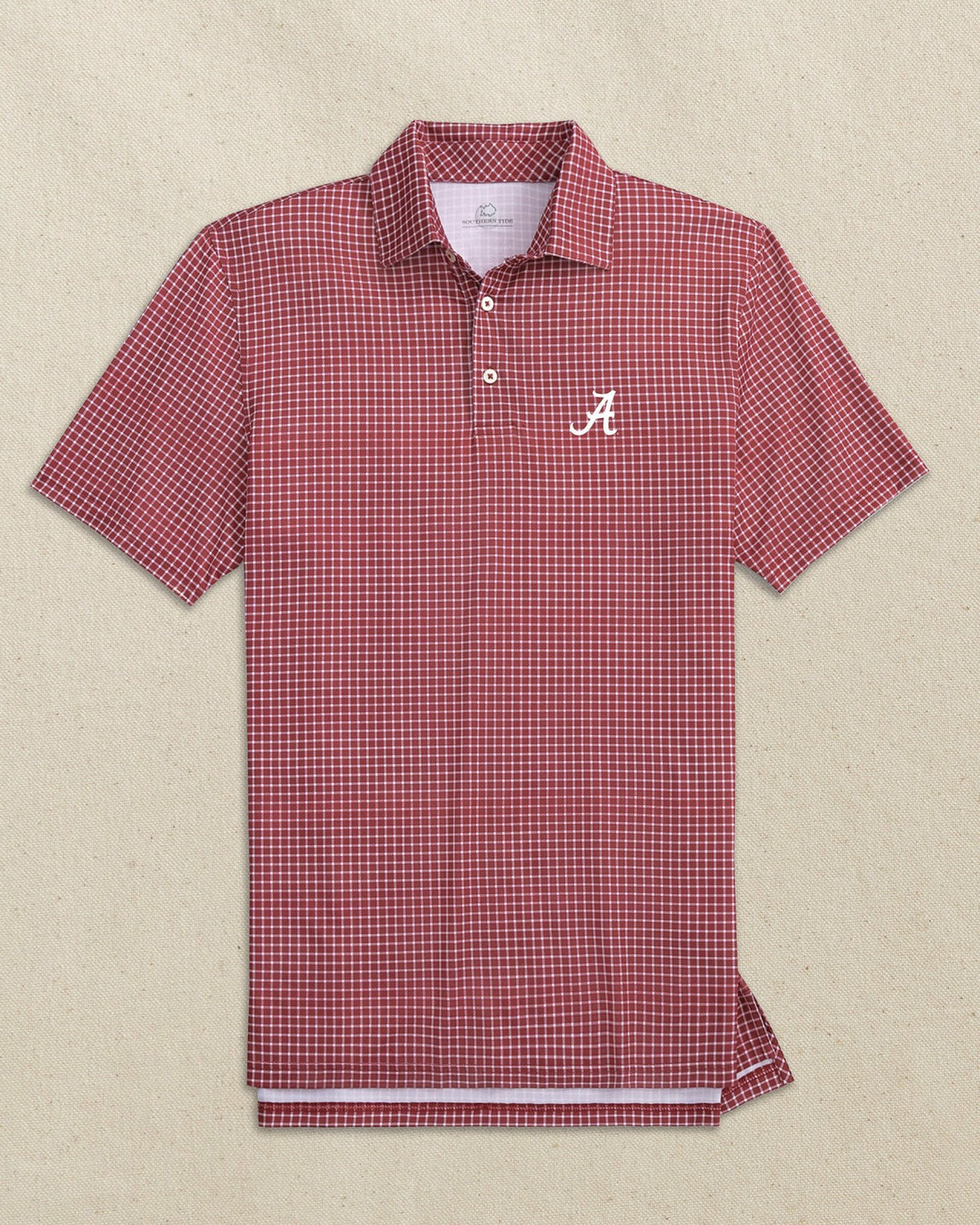Alabama Crimson Tide Dunes Edge Plaid Polo | Southern Tide Latest