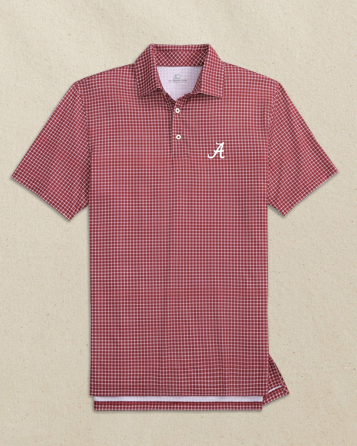 Alabama Crimson Tide Dunes Edge Plaid Polo | Southern Tide Latest