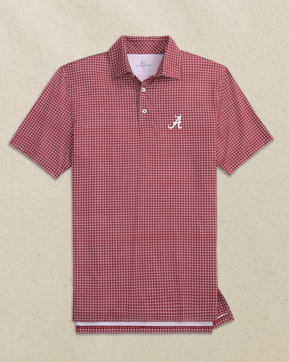 Alabama Crimson Tide Dunes Edge Plaid Polo | Southern Tide Latest
